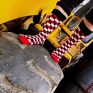 Фото - Носки высокие Friendly Socks с оптическим рисунком - Men box