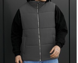 Фото - Чоловіча утеплена жилетка з водовідштовхувальними властивостями Staff kred gray - Men box
