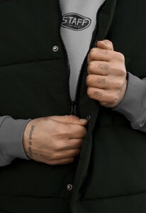 Фото - Мужская утепленная жилетка Staff to alto dark green - Men box