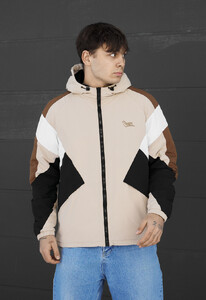 Фото - Чоловіча оригінальна куртка вітровка Staff nix beige logo - Men box