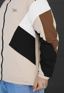 Фото - Чоловіча оригінальна куртка вітровка Staff nix beige logo - Men box