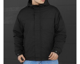 Фото - Мужская демисезонная куртка с капюшоном Staff sk black - Men box