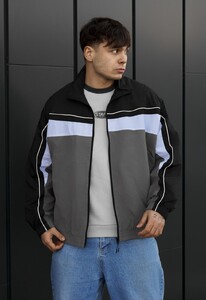 Фото - Мужская куртка ветровка Staff fn black & gray oversize reflective - Men box
