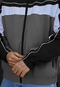 Фото - Мужская куртка ветровка Staff fn black & gray oversize reflective - Men box