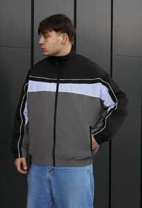 Фото - Мужская куртка ветровка Staff fn black & gray oversize reflective - Men box