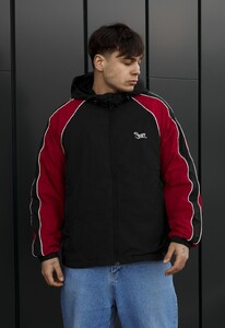 Фото - Комфортна чоловіча вітровка Staff az black & red reflective oversize - Men box