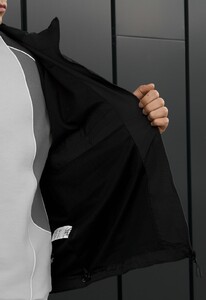 Фото - Комфортна чоловіча вітровка Staff az black & red reflective oversize - Men box