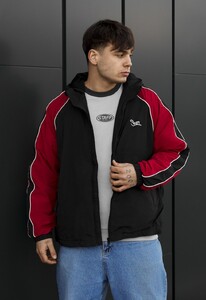 Фото - Комфортна чоловіча вітровка Staff az black & red reflective oversize - Men box