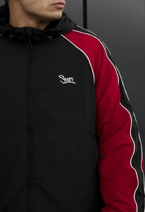 Фото - Комфортна чоловіча вітровка Staff az black & red reflective oversize - Men box