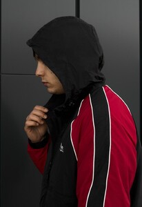 Фото - Комфортна чоловіча вітровка Staff az black & red reflective oversize - Men box
