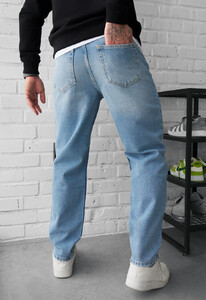 Фото - Чоловічі прямі джинси Staff 14 loose fit light blue - Men box