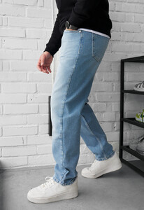 Фото - Чоловічі прямі джинси Staff 14 loose fit light blue - Men box