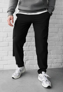 Фото - Мужские легкие штаны Staff cargo ter black - Men box