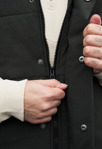 Фото - Мужская утепленная жилетка с капюшоном Staff moko dark green - Men box