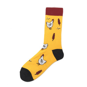 Фото - Носки от Friendly Socks желтого цвета "Курочки" - Men box