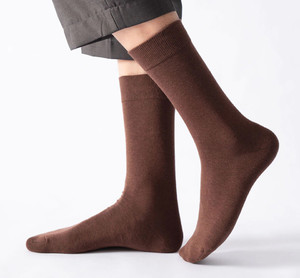 Фото - Чоловічі шкарпетки однотонні Friendly Socks. Колір: коричневий - Men box