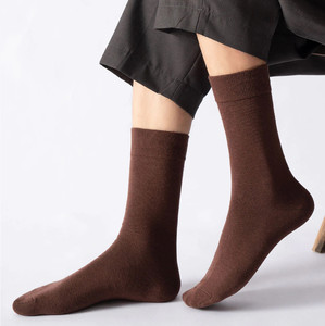 Фото - Чоловічі шкарпетки однотонні Friendly Socks. Колір: коричневий - Men box