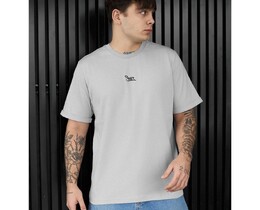 Фото - Мужская футболка с качественного европейского хлопка Staff light gray logo - Men box