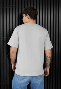 Фото - Мужская футболка с качественного европейского хлопка Staff light gray logo - Men box