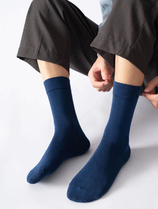 Фото - Базові чоловічі шкарпетки Friendly Socks темно-синього кольору - Men box
