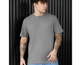 Фото - Мужская однотонная футболка с качественного хлопка Staff gray - Men box