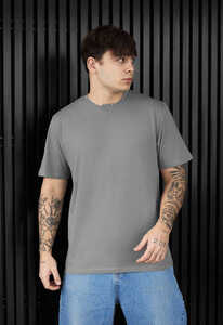 Фото - Мужская однотонная футболка с качественного хлопка Staff gray - Men box