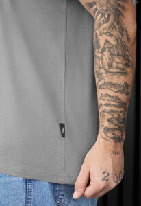 Фото - Мужская однотонная футболка с качественного хлопка Staff gray - Men box