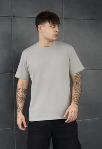 Фото - Мужская базовая футболка Staff light gray - Men box