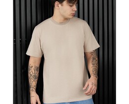 Фото - Мужская футболка с качественного хлопка Staff beige - Men box