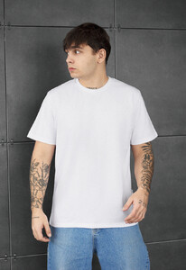 Фото - Мужская футболка с качественного хлопка Staff white - Men box