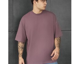 Фото - Чоловіча якісна футболка Staff dark viola oversize - Men box