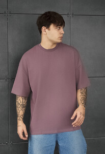 Фото - Мужская качественная футболка Staff dark viola oversize - Men box