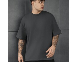 Фото - Чоловіча якісна футболка Staff dark gray oversize - Men box