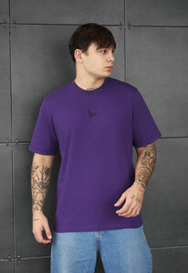 Фото - Мужская футболка с качественного европейского хлопка Staff violet logo - Men box