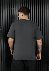 Фото - Мужская качественная футболка Staff dark gray logo - Men box