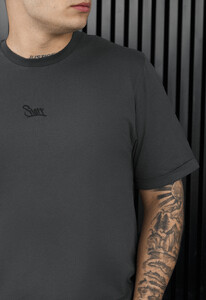 Фото - Мужская качественная футболка Staff dark gray logo - Men box