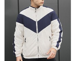 Фото - Мужская демисезонная куртка ветровка Staff jex milk & navy - Men box