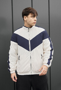 Фото - Чоловіча демисезонна куртка вітровка Staff jex milk & navy - Men box