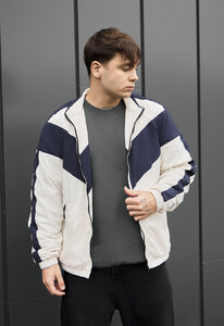 Фото - Чоловіча демисезонна куртка вітровка Staff jex milk & navy - Men box