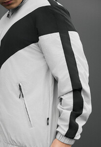 Фото - Мужская демисезонная куртка ветровка Staff jex light gray & black - Men box