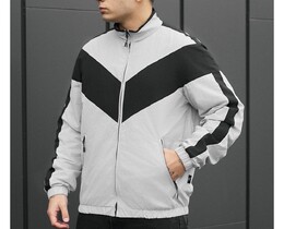 Фото - Мужская демисезонная куртка ветровка Staff jex light gray & black - Men box