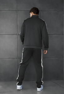 Фото - Мужской спортивный костюм с лампасами Staff jak dark gray - Men box