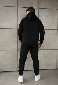 Фото - Мужской спортивный костюм с качественного хлопка Staff sh zip black - Men box