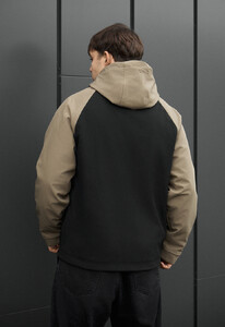 Фото - Чоловіча куртка  з вітро- та вологозахисною мембраною soft shell Staff synx black & olive - Men box