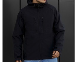 Фото - Ветро- и влагозащитная мужская куртка soft shell Staff kade navy - Men box