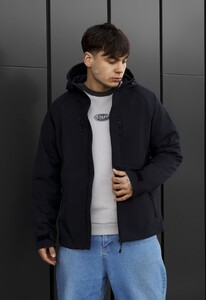 Фото - Ветро- и влагозащитная мужская куртка soft shell Staff kade navy - Men box
