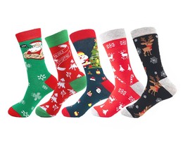 Фото - Набір шкарпеток Friendly Socks "Новорічний мікс" (5 пар) - Men box
