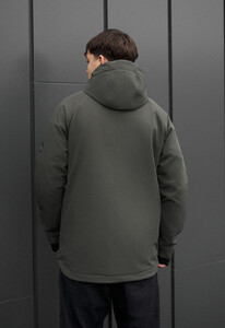 Фото - Ветро- и влагозащитная демисезонная мужская куртка Staff bu soft shell kyro dark khaki - Men box