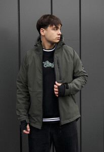 Фото - Ветро- и влагозащитная демисезонная мужская куртка Staff bu soft shell kyro dark khaki - Men box