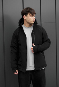 Фото - Ветро- и влагозащитная демисезонная мужская куртка Staff bu soft shell kyro black - Men box